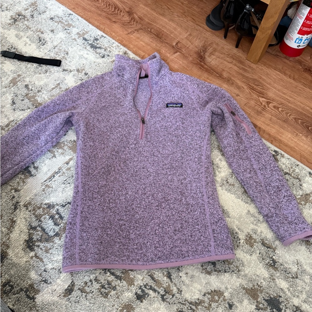 Patagonia Purple Quarter-Zip Fleece, size XS